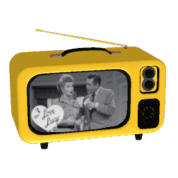 Retro Vintage Mini TV - Yellow
