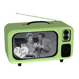 Retro Vintage Mini TV - Green