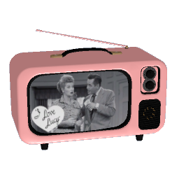 Retro Vintage Mini TV - Pink