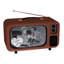 Retro Vintage Mini TV - Brown
