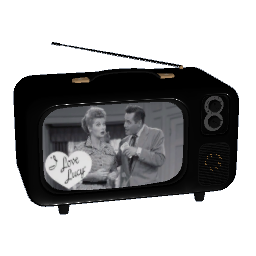 Retro Vintage Mini TV - Black