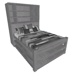 Bookshelf Bed - Gray