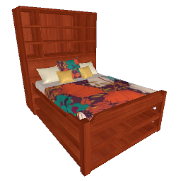 Bookshelf Bed - Cherry