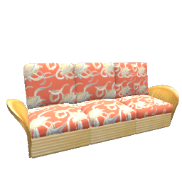 Golden Girls Rattan Sofa Couch