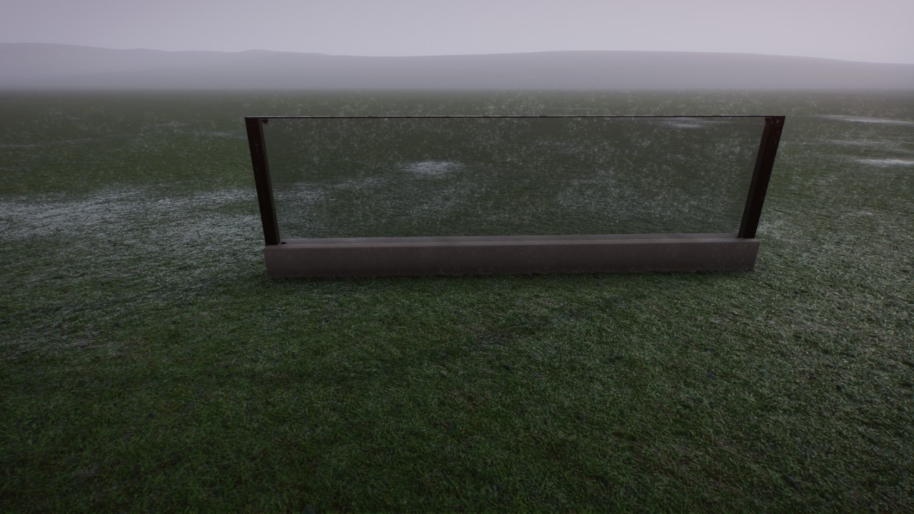 1m Glass Fence