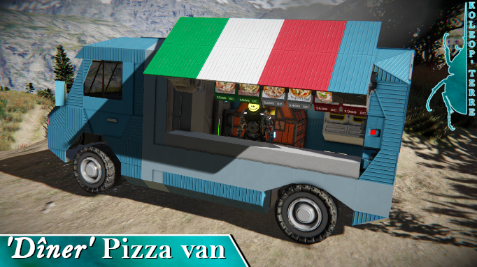 Koleop'Terre PR-VAN 'Diner' Pizza van
