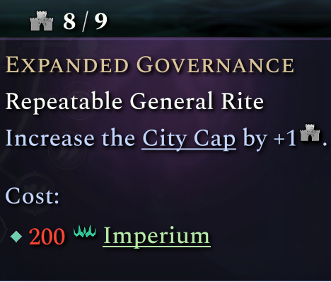 City Cap Unburdening
