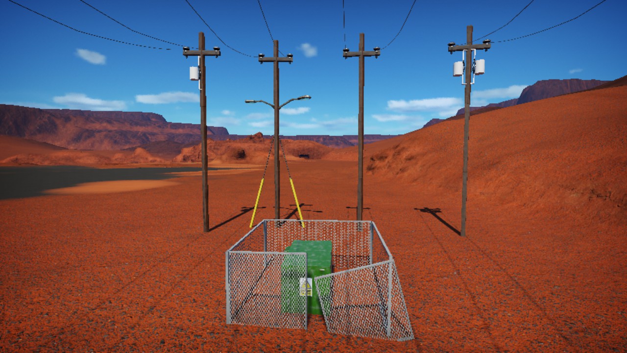 Standard Electrical pole set