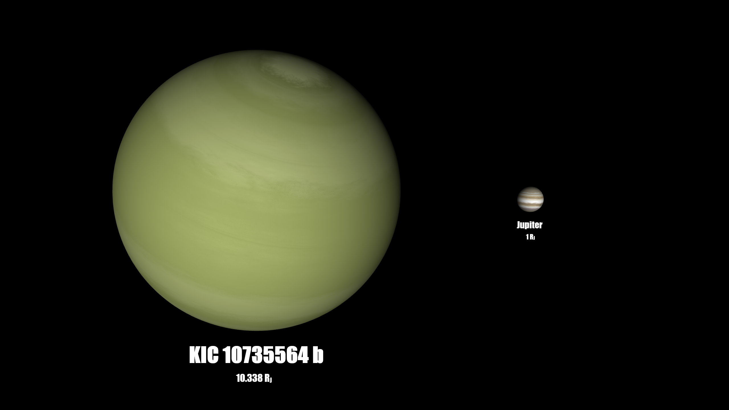 KIC 10735564 b - 1.445 Million Km Wide Planet