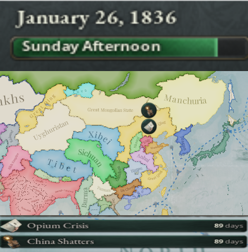 Some Great Powers collapse at the start