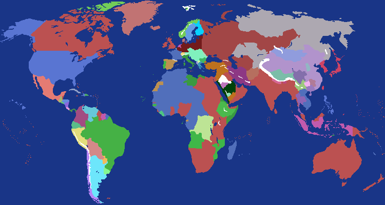 World Map - 1917 (Large)