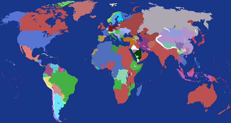World Map - 1918 (Large)