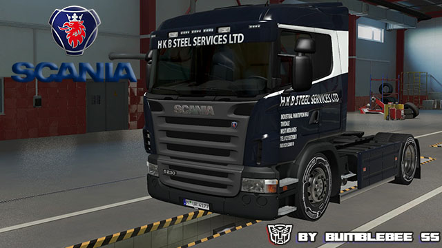 HKB Steel Services LTD  truck and trailer owned scs BumbleBee SS