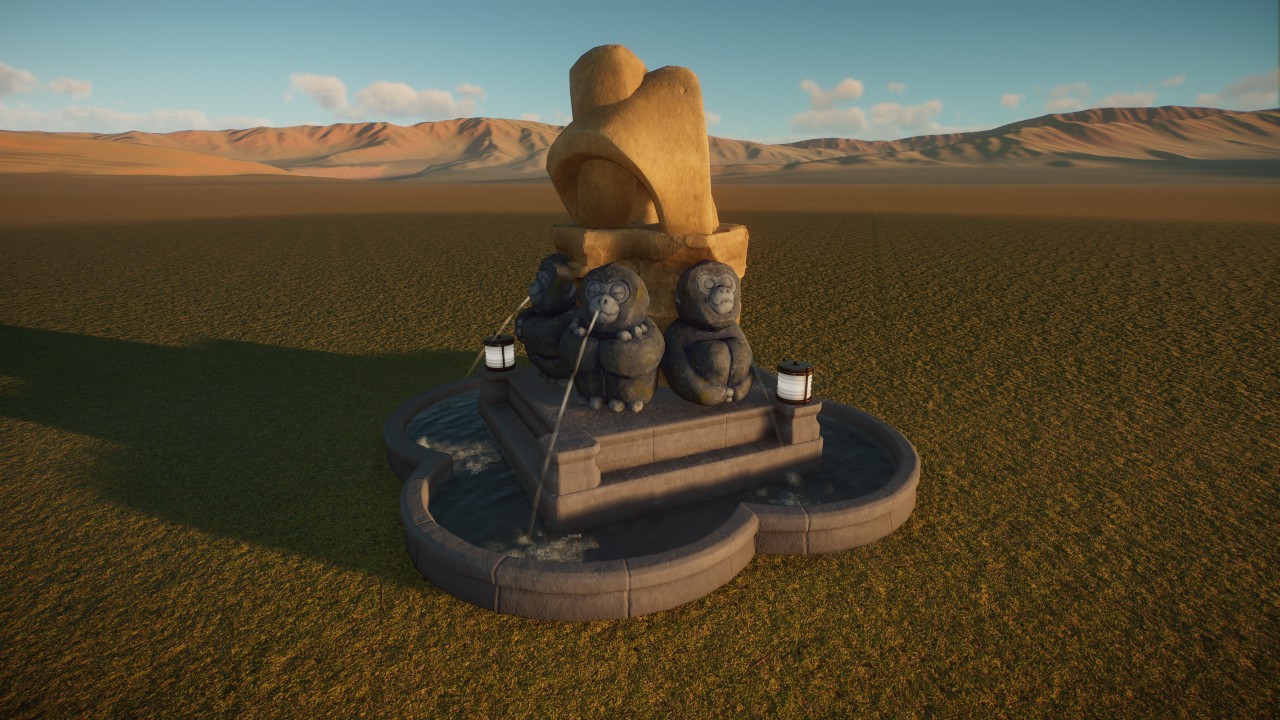 Three Monkeys Fountain