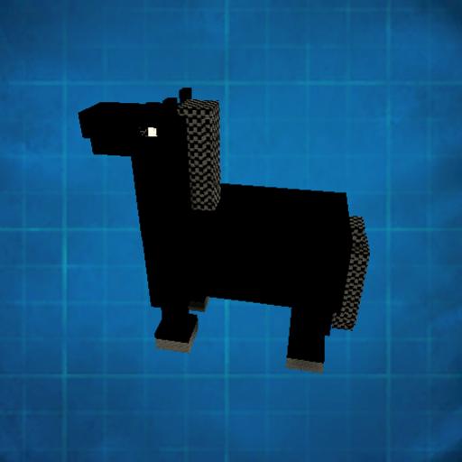 Minecraft Black Horse