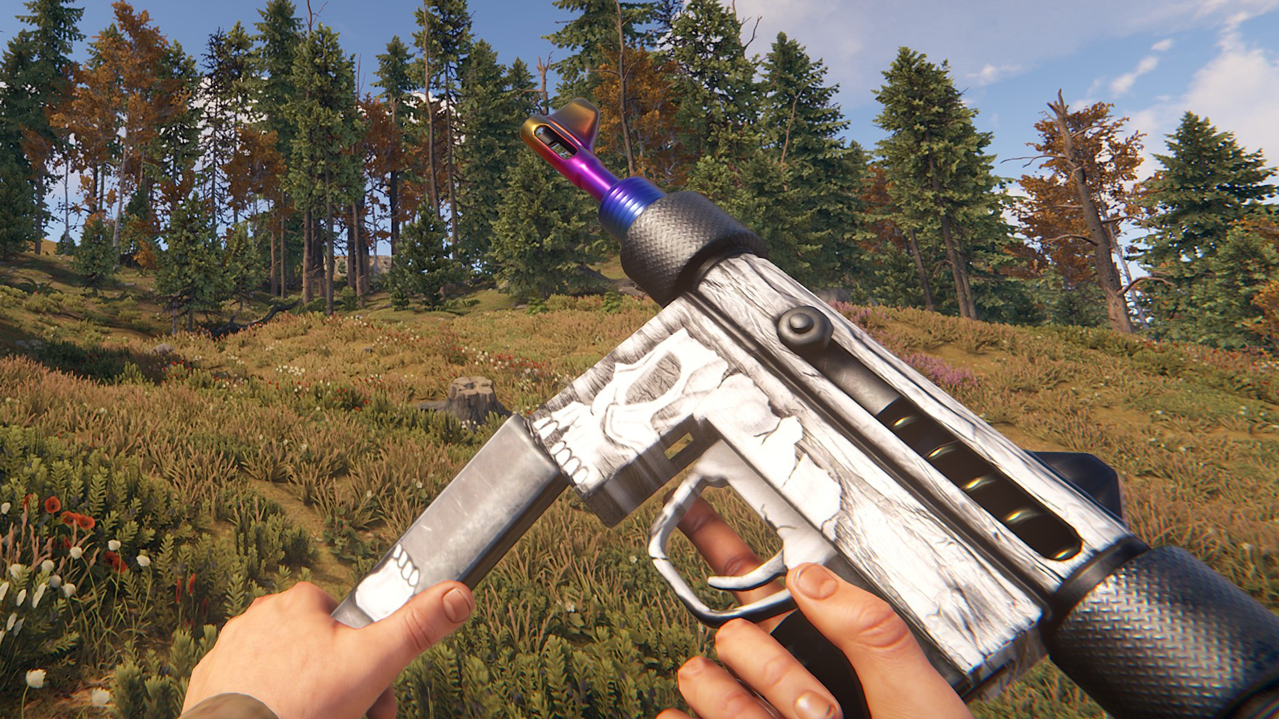 Arctic Skull SMG