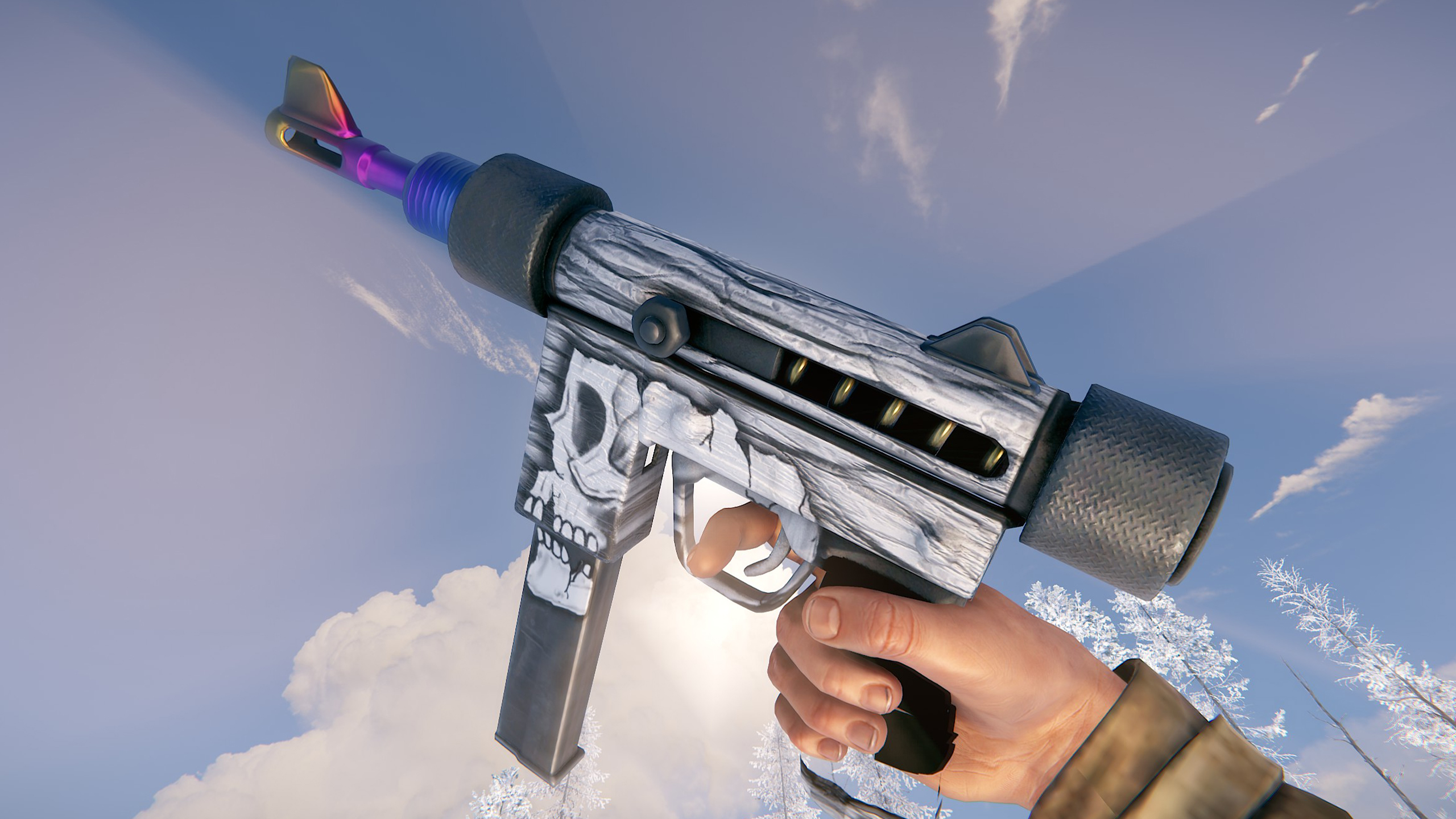 Arctic Skull SMG