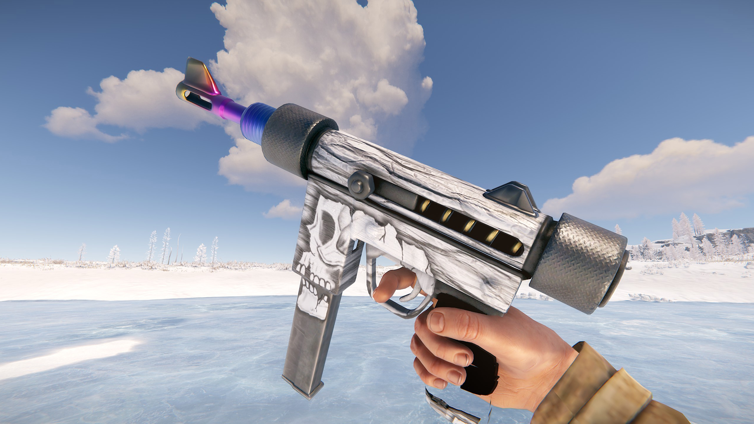 Arctic Skull SMG