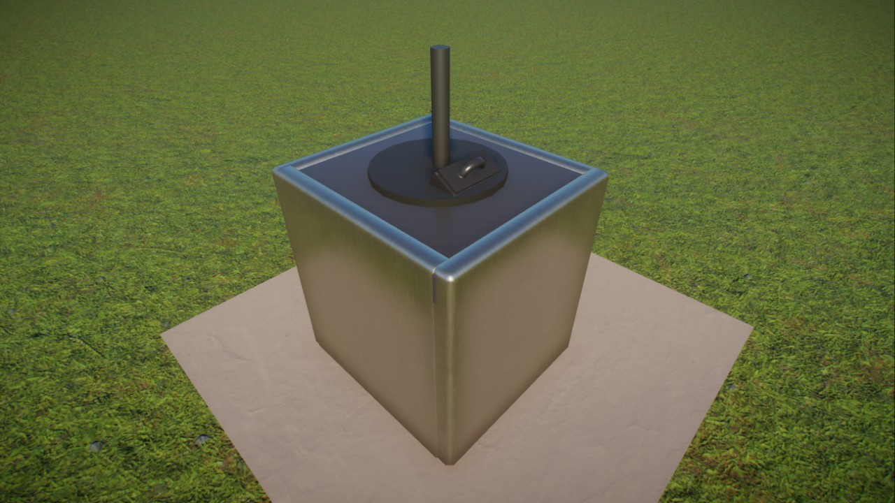 Metallic donation box coverup preview