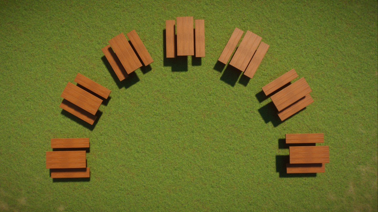 Half circle picnic bench guide preview
