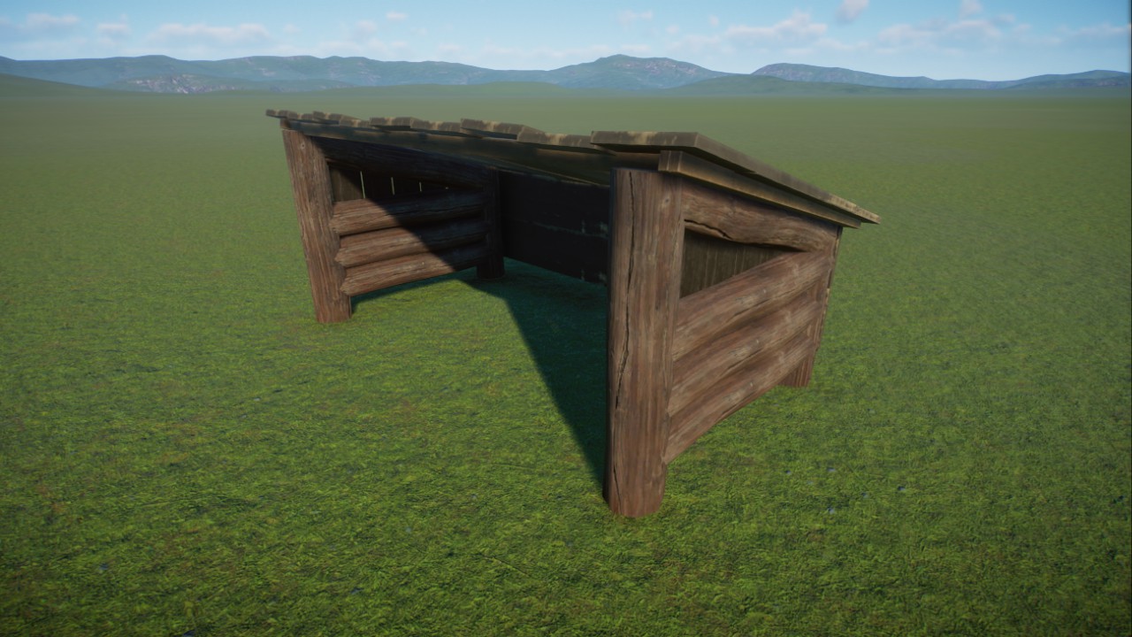 Small lean-to shelter preview