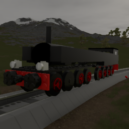 Early Zombie Railroad Mallet Locomotive