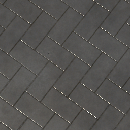 1x1 Aluminum Herringbone Floor Tile