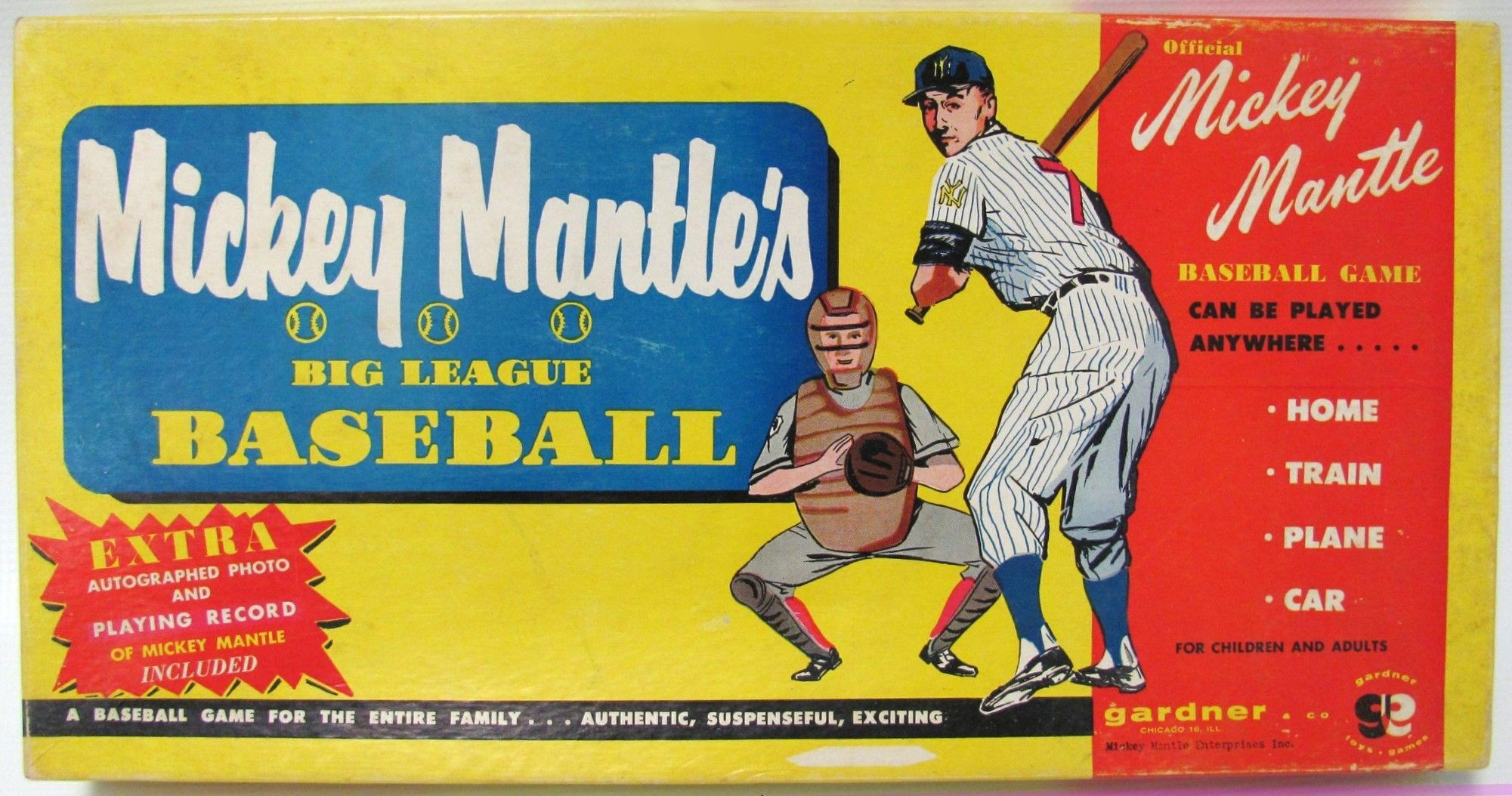 Mickey Mantle's Big League Baseball (1956, Gardner)