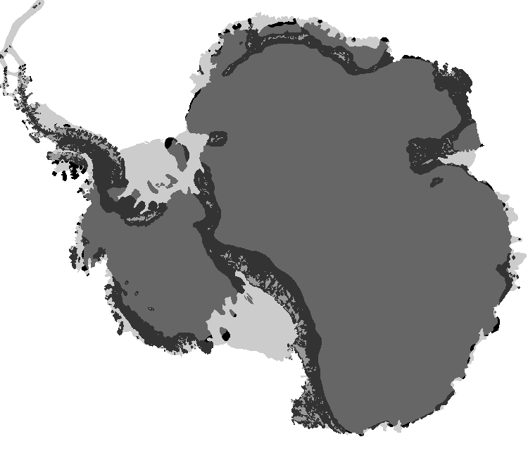 Blank Antarctica Map