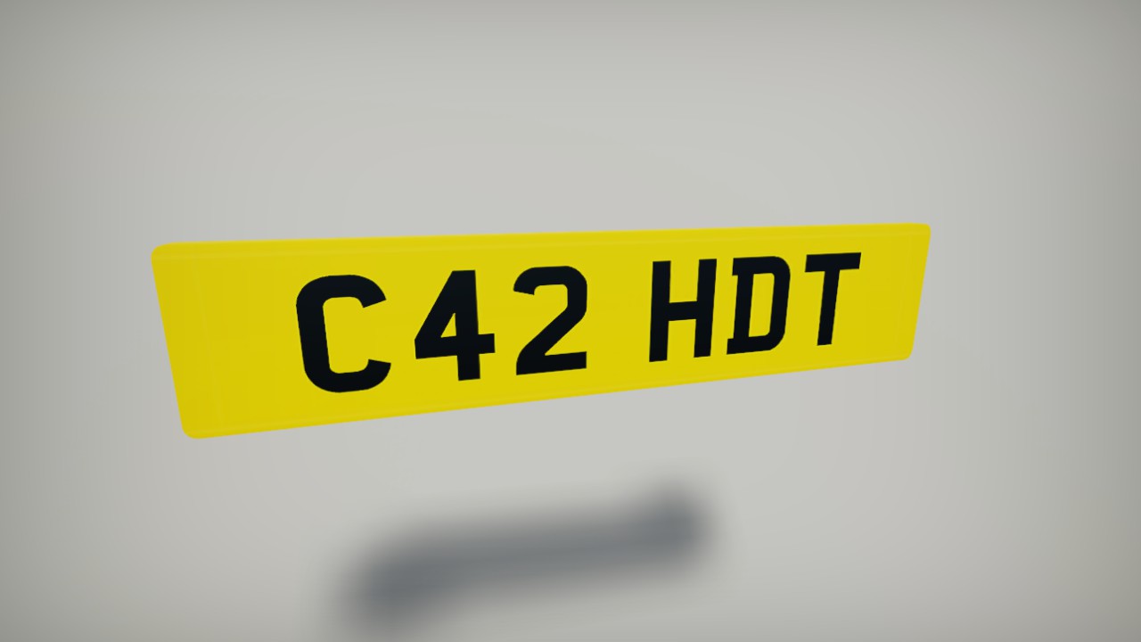 Nemesis Bus Numberplate