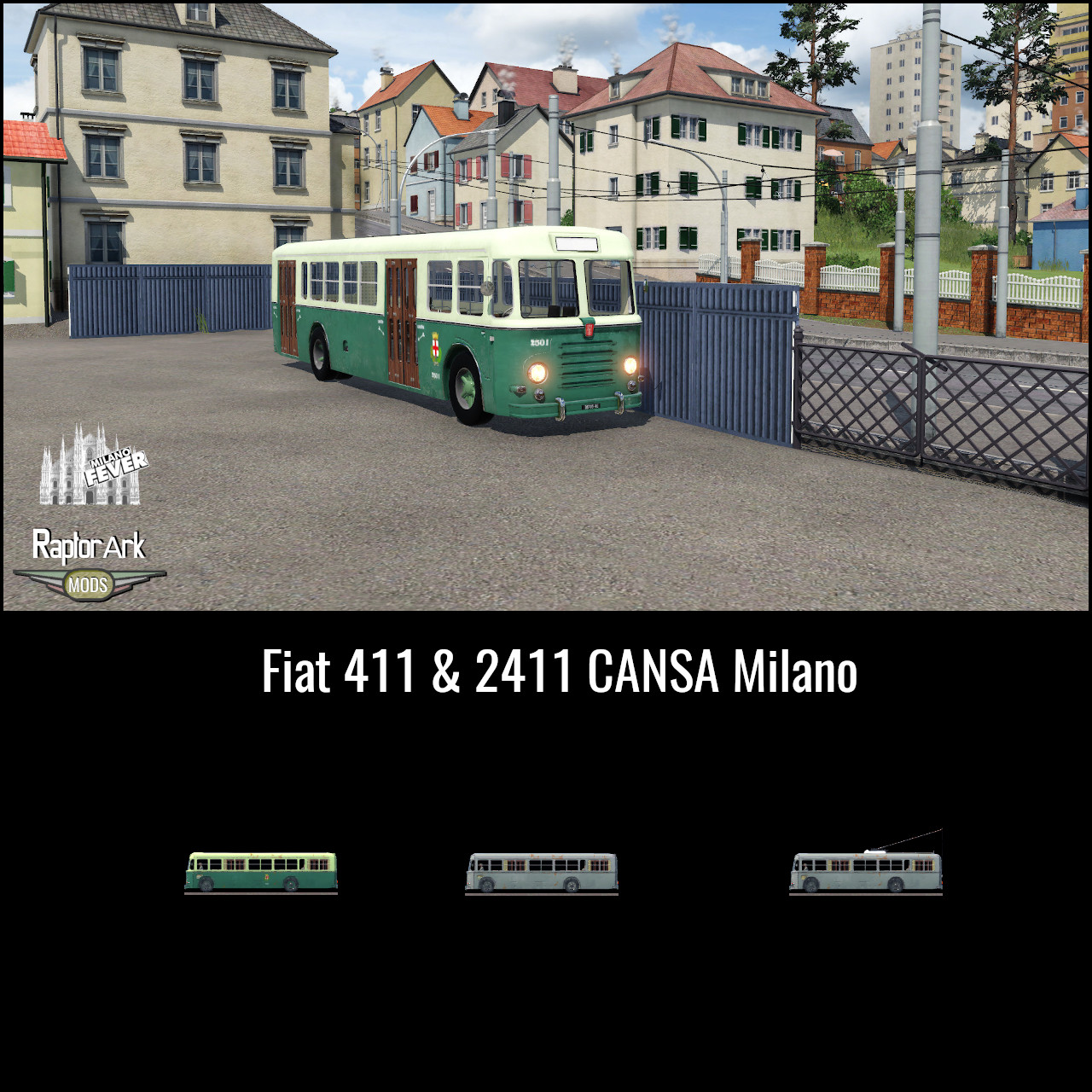 Fiat 411 & 2411 Cansa Milano bus