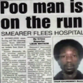 Poo Man Is On The Run Faceplate