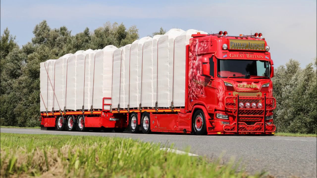Scania V8 Philip Judge Open pipe sound