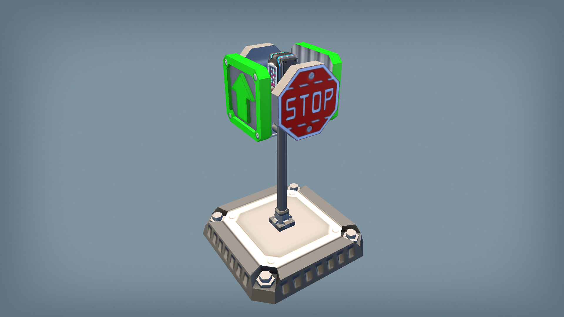 old traffic light