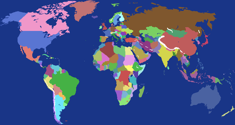 World Map - 2023 {197 Nations}