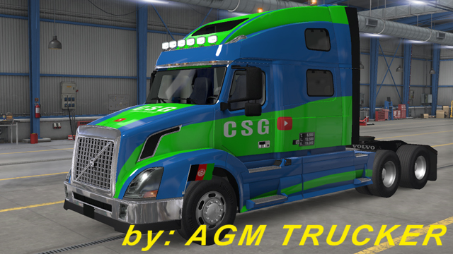 SKIN TRUCK VOLVO VNL (SAMUEL GAME PLAY) - CANAL AGM TRUCKER