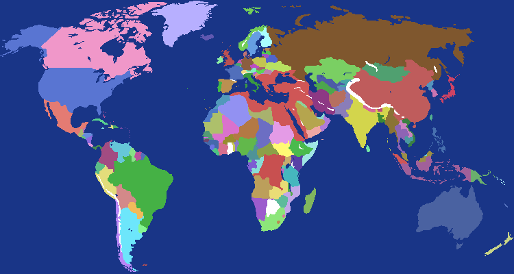 World Map - Ottoman Empire