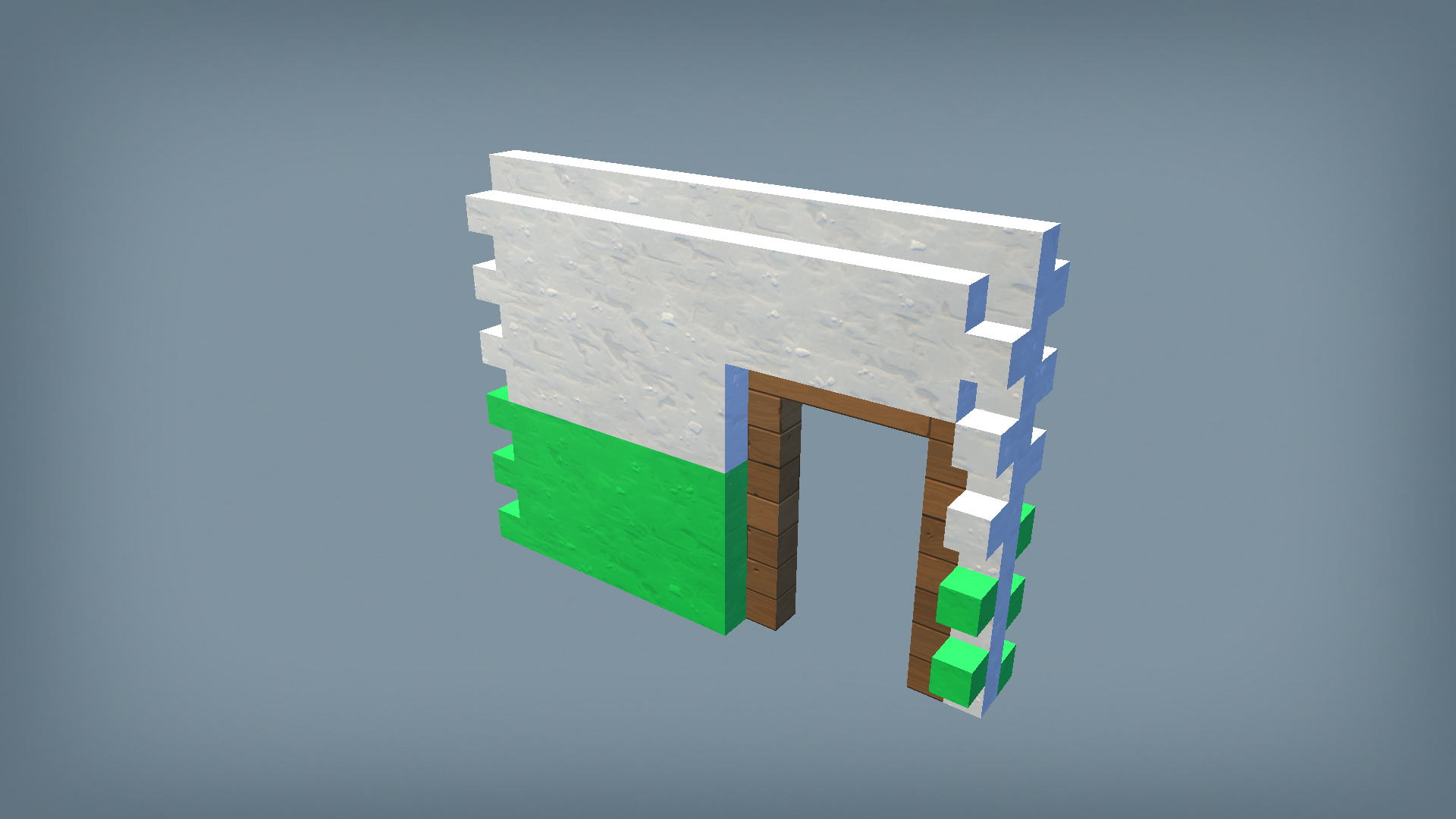 HB Wall entryway mid interyer door right