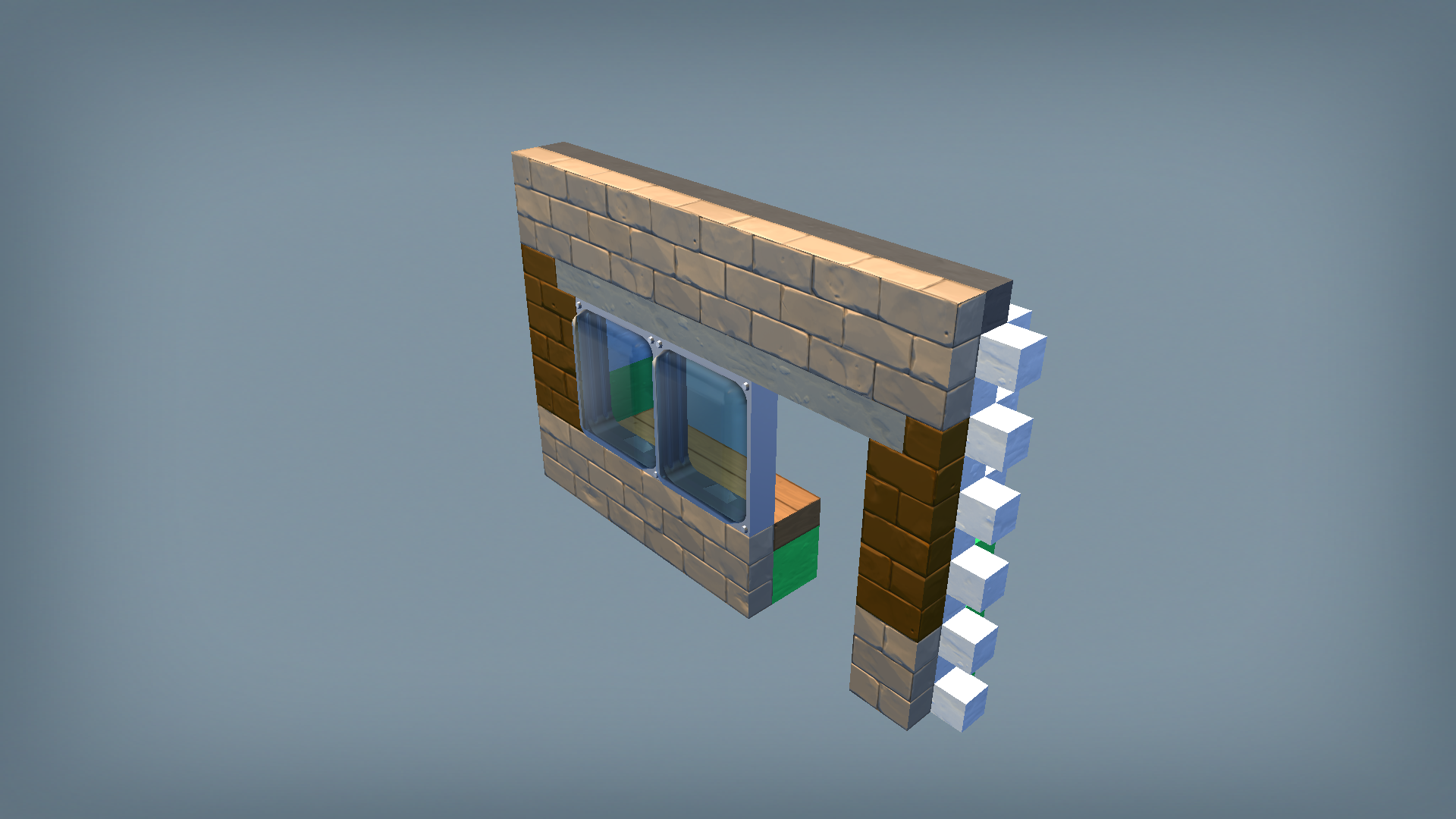 HB wall window right door