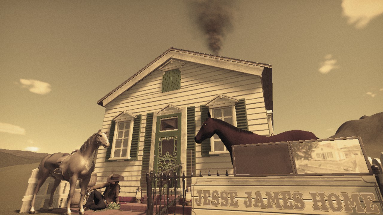 Outlaw Jesse James Homestead - Wanted Dead Shed