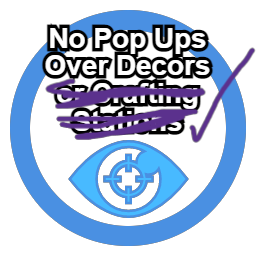 No UI Pop Up For Decors Only
