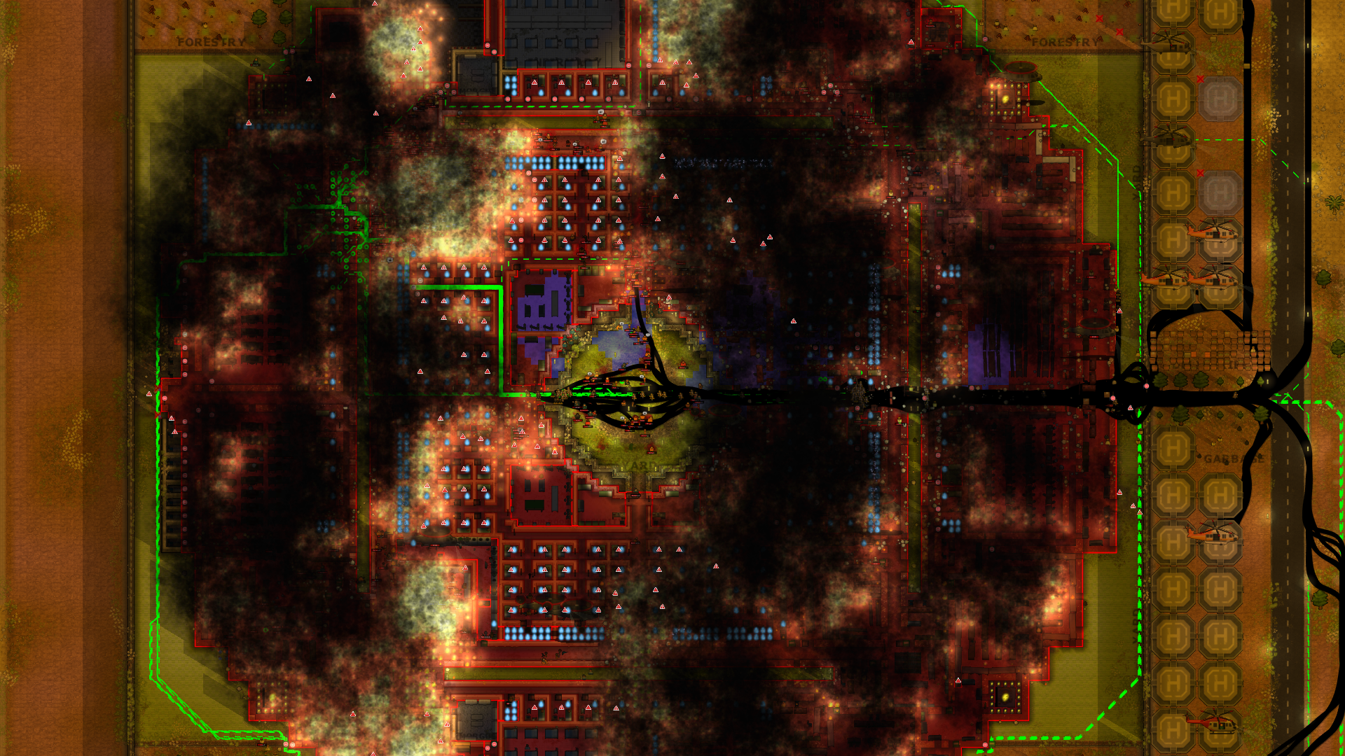 The burning-rioting prison