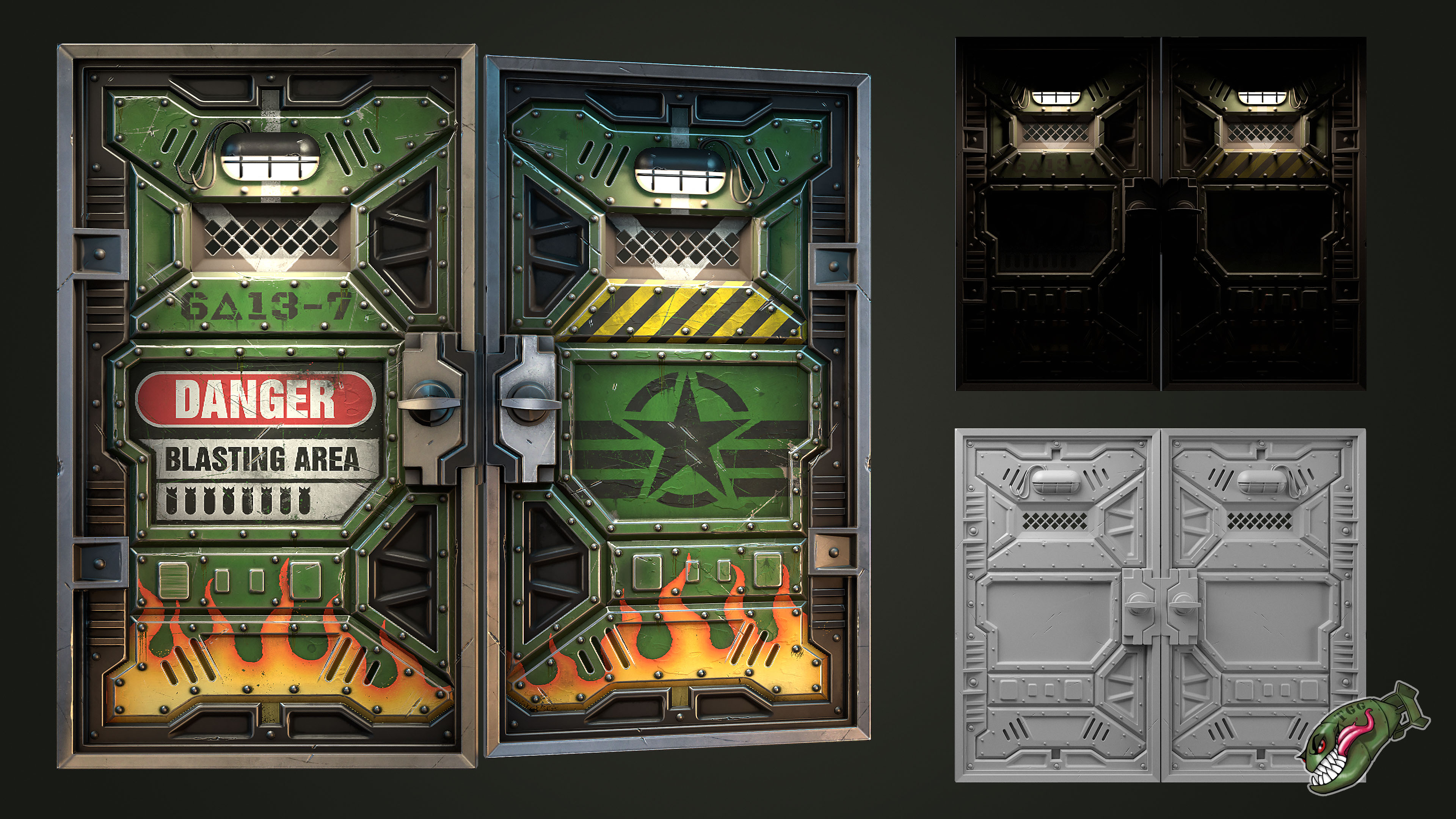 Bombshell Double Armored Door