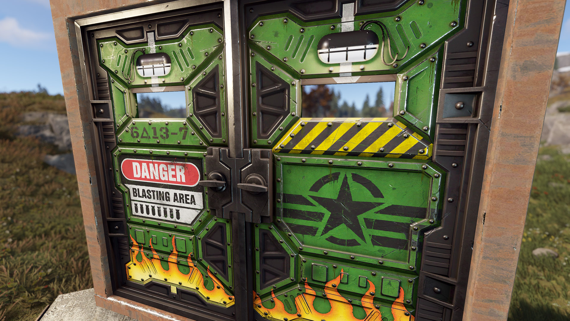 Bombshell Double Armored Door
