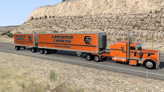 Expedited Express trailer skin pack for the SCS Box Trailers