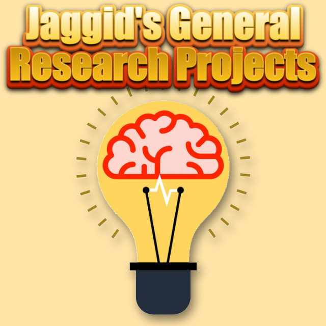 Jaggid's General Research Projects