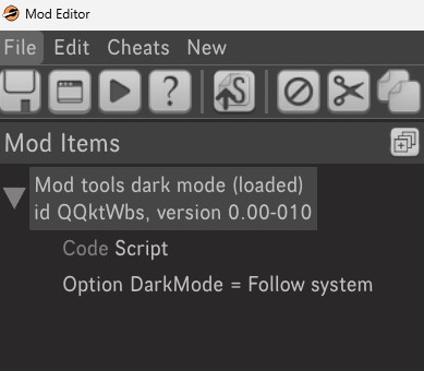 Mod tools dark mode (obsolete)