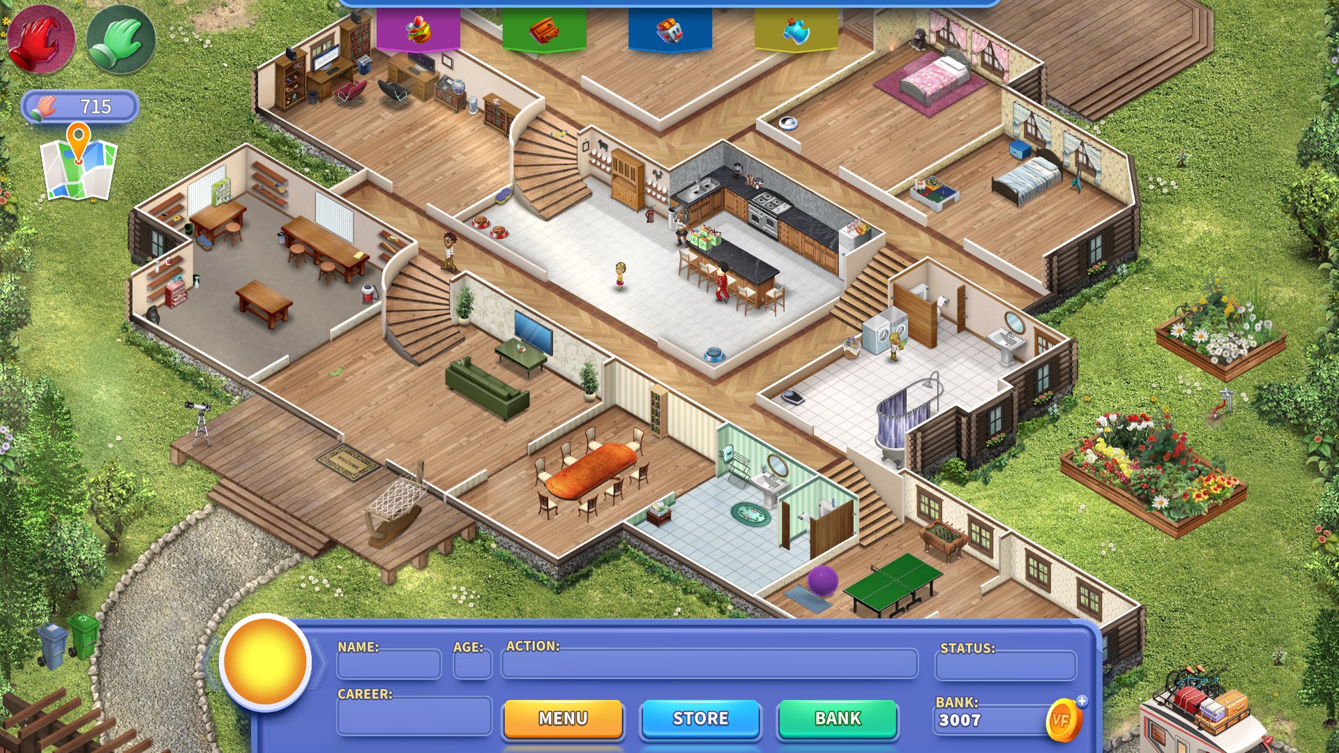 Игровой процесс Virtual Families 3