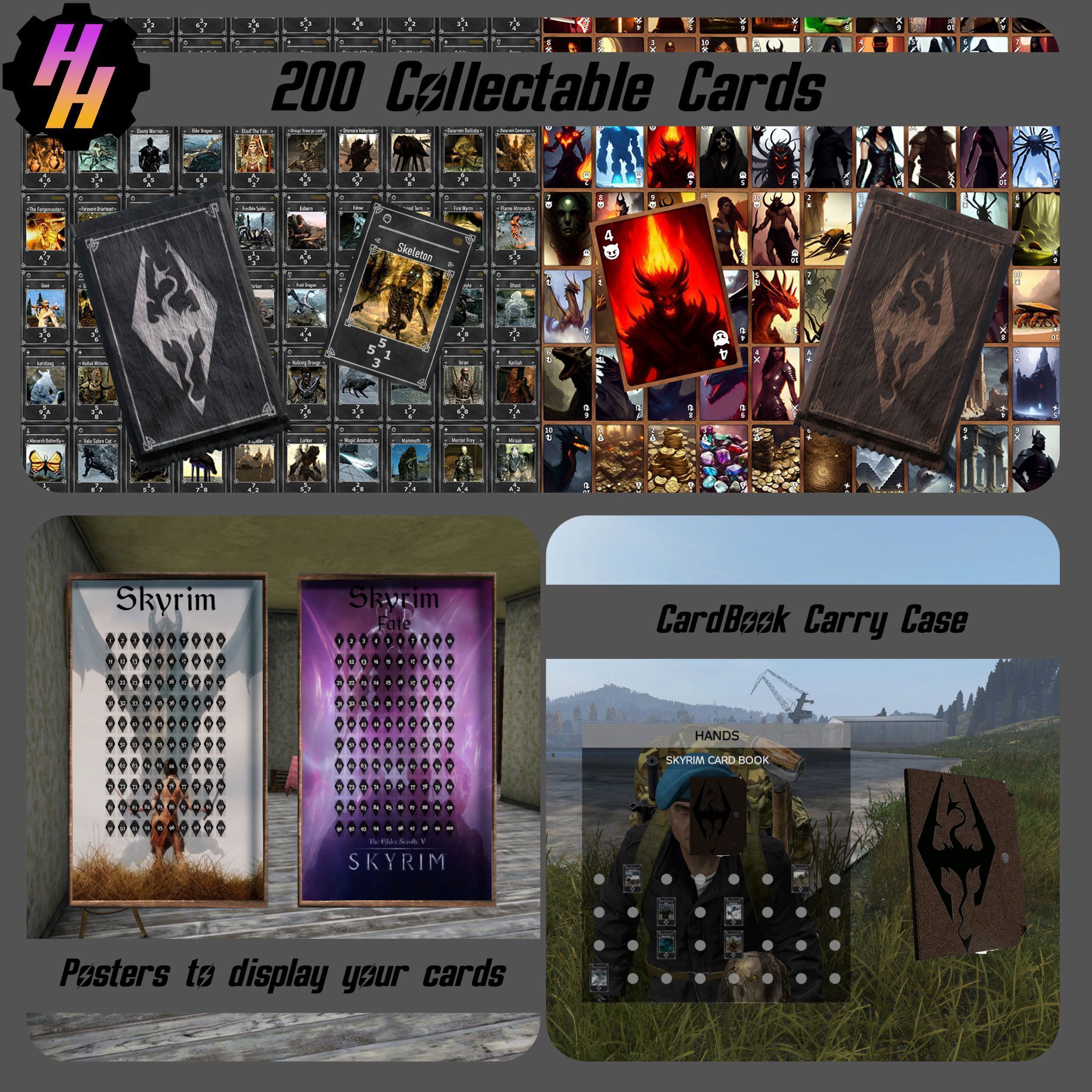 Skyrim Trading Card Collectables