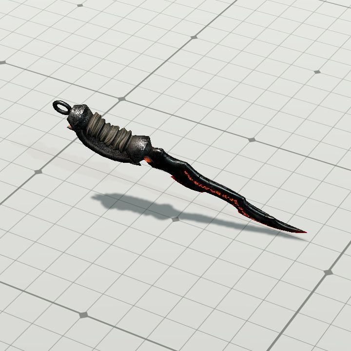 Dagger, Crimson Runes (Impaled)